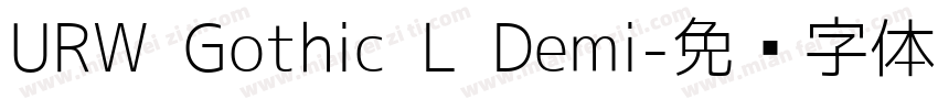 URW Gothic L Demi字体转换